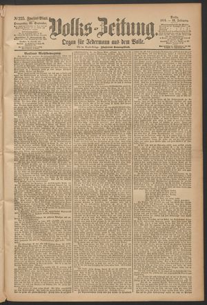 Volks-Zeitung vom 25.09.1884