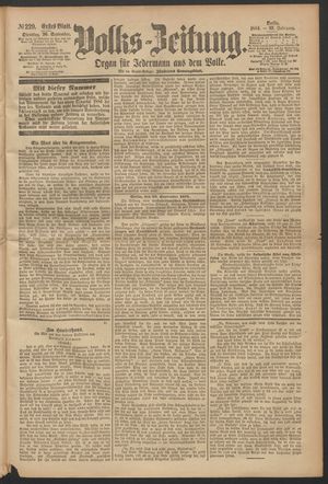 Volks-Zeitung vom 30.09.1884