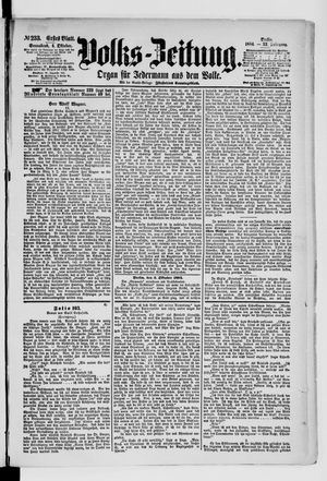 Volks-Zeitung vom 04.10.1884