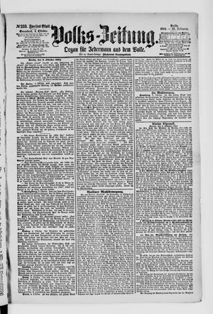 Volks-Zeitung vom 04.10.1884