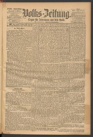 Volks-Zeitung vom 04.10.1884
