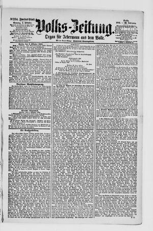 Volks-Zeitung vom 05.10.1884