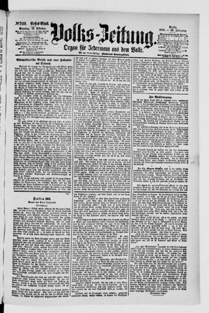 Volks-Zeitung vom 12.10.1884