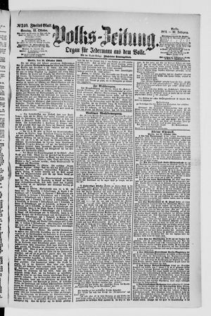 Volks-Zeitung vom 12.10.1884