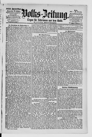 Volks-Zeitung on Oct 16, 1884