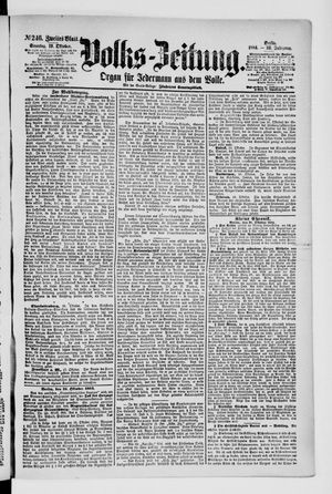 Volks-Zeitung vom 19.10.1884