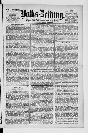 Volks-Zeitung vom 21.10.1884