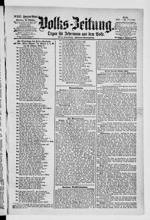 Volks-Zeitung vom 21.10.1884