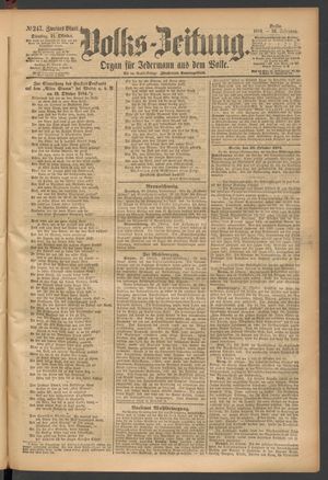 Volks-Zeitung vom 21.10.1884