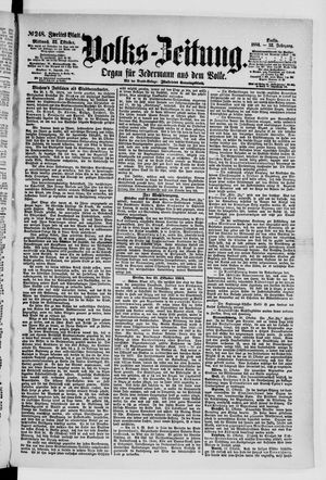 Volks-Zeitung vom 22.10.1884