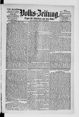 Volks-Zeitung vom 25.10.1884