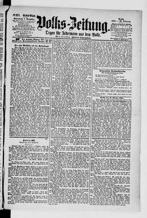 Volks-Zeitung vom 01.11.1884