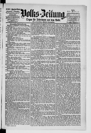 Volks-Zeitung vom 01.11.1884