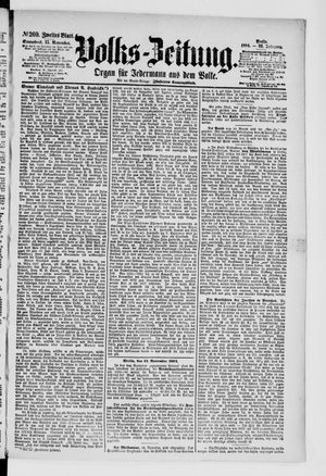 Volks-Zeitung vom 15.11.1884