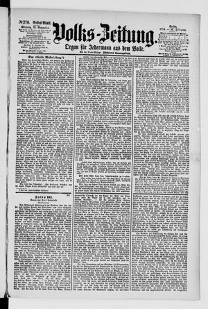 Volks-Zeitung on Nov 16, 1884