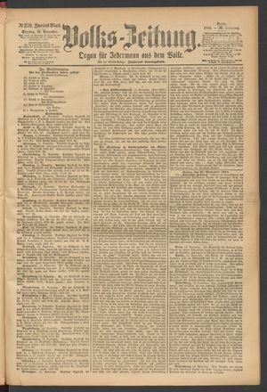 Volks-Zeitung on Nov 16, 1884