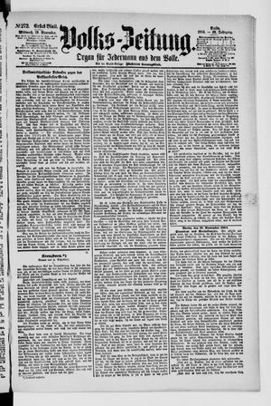 Volks-Zeitung vom 19.11.1884