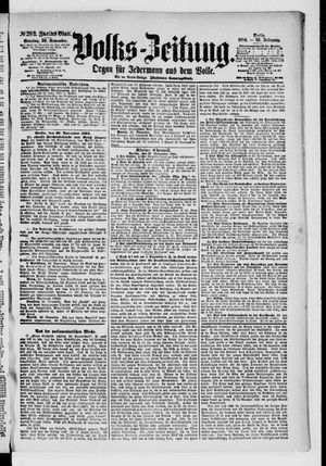 Volks-Zeitung vom 30.11.1884