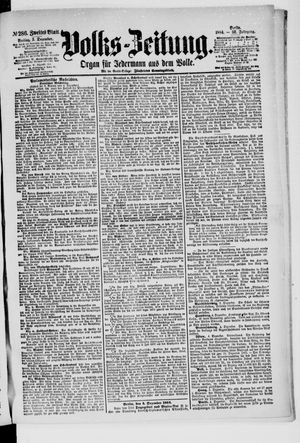 Volks-Zeitung on Dec 5, 1884