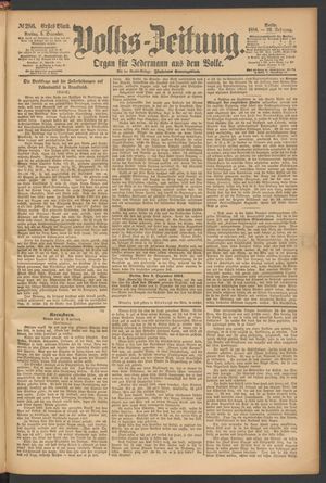 Volks-Zeitung on Dec 5, 1884