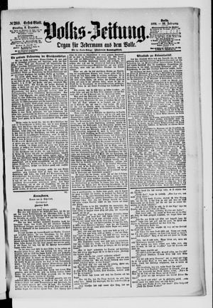 Volks-Zeitung vom 09.12.1884
