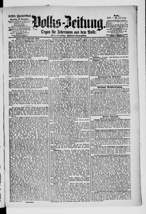 Volks-Zeitung vom 09.12.1884