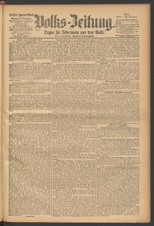 Volks-Zeitung vom 09.12.1884