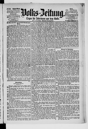 Volks-Zeitung vom 11.12.1884
