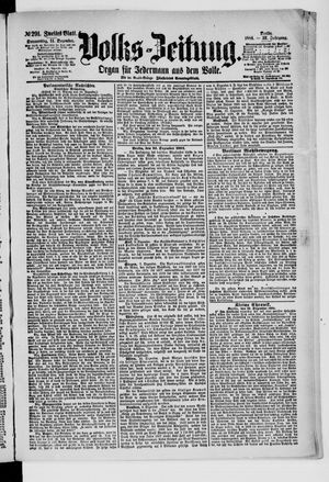 Volks-Zeitung vom 11.12.1884