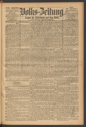 Volks-Zeitung vom 11.12.1884