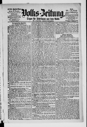 Volks-Zeitung vom 12.12.1884