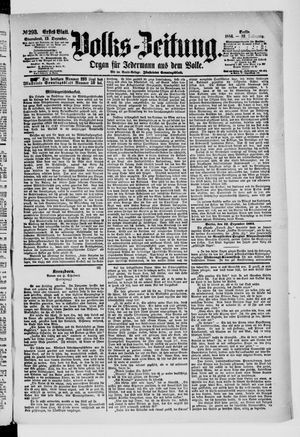 Volks-Zeitung vom 13.12.1884