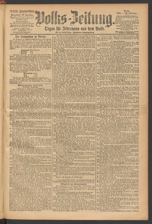 Volks-Zeitung vom 13.12.1884