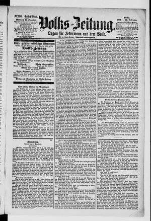 Volks-Zeitung vom 17.12.1884