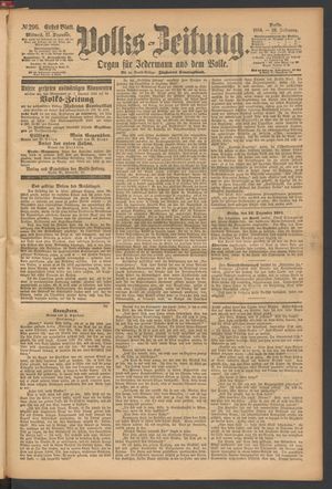 Volks-Zeitung vom 17.12.1884