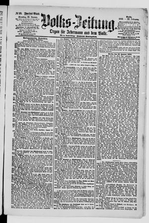 Volks-Zeitung vom 13.01.1885