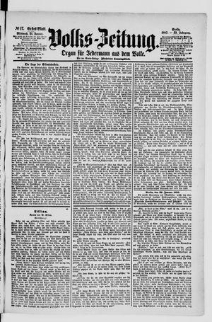 Volks-Zeitung vom 21.01.1885