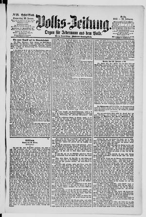 Volks-Zeitung vom 22.01.1885