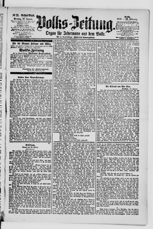 Volks-Zeitung vom 25.01.1885
