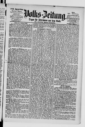 Volks-Zeitung vom 03.02.1885