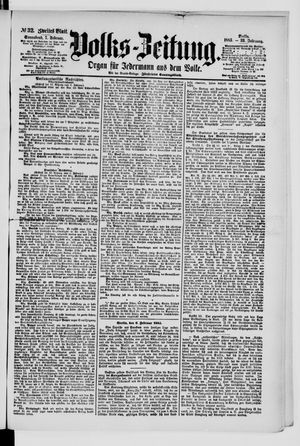 Volks-Zeitung vom 07.02.1885