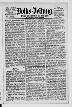 Volks-Zeitung vom 10.02.1885