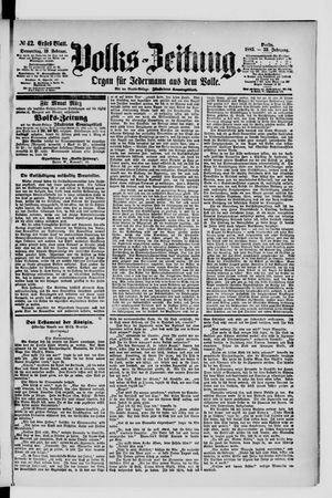 Volks-Zeitung vom 19.02.1885