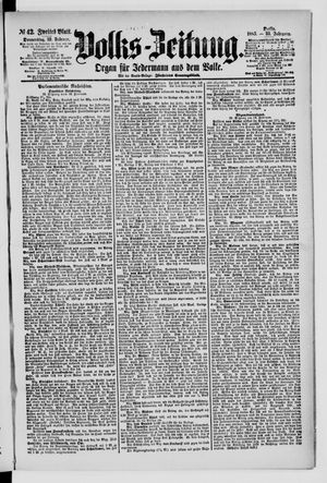 Volks-Zeitung vom 19.02.1885