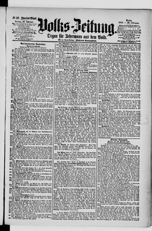 Volks-Zeitung on Feb 27, 1885
