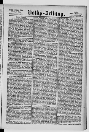 Volks-Zeitung vom 01.03.1885