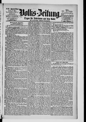 Volks-Zeitung on Mar 6, 1885