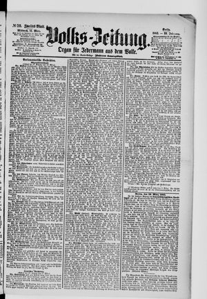 Volks-Zeitung vom 11.03.1885