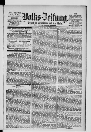 Volks-Zeitung vom 17.03.1885