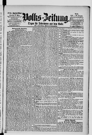 Volks-Zeitung vom 17.03.1885